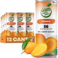 I am Superjuice Mango - Natural Fruit Juice Drink - Zero Added Sugar - Low in calories (56 per can) - 12 Pack x 11.16 FL OZ