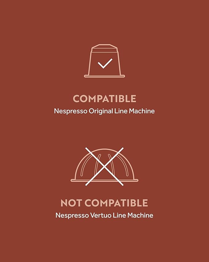 ROSSO CAFFÈ Espresso Coffee Pods for Nespresso Original Machines - 80 Capsules Flavored Pack 4 Rich and Balanced Flavors (Chocolate Vanilla Crème Caramel Hazelnut) - Made in Italy