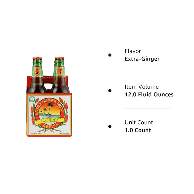 Reeds Extra Ginger Brew 48 Ounce - 6 per case 12 Ounce (Pack of 24)
