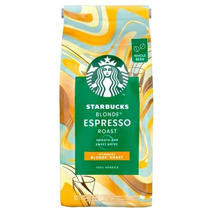 Starbucks Blonde Espresso Roast Whole Coffee Beans 200g