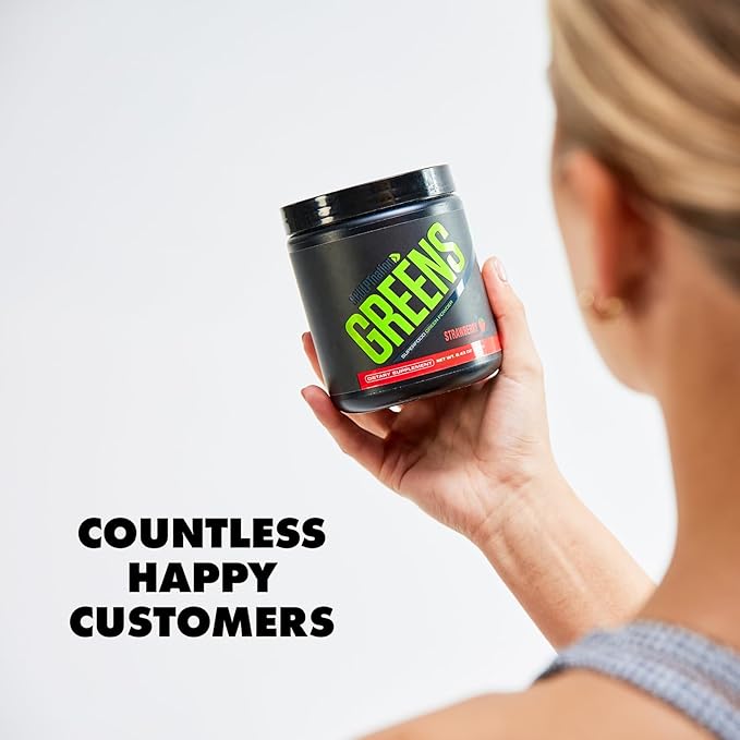 Sculpt Nation by V Shred Greens Strawberry - Premium Greens Powder &amp Superfood Blend with Collagen to Support Skin Digestion and Energy - 30-Day Supply