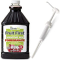 DrinkFit Fruit Smoothie | Real Fruit Puree Low Sugar Gluten:Free &amp Non:GMO Pomegranate Smoothie Mix : Makes 32 Smoothies 64 Fl Oz with Dispensing Pump (Pomegranate)
