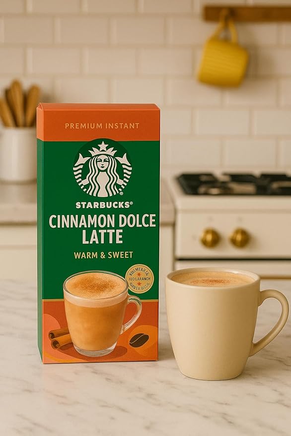 Starbucks Cinnamon Dolce Latte x5 Premium Instant Coffee Pack of 6 (Total 30 Sachets) Warm &amp Sweet Flavor