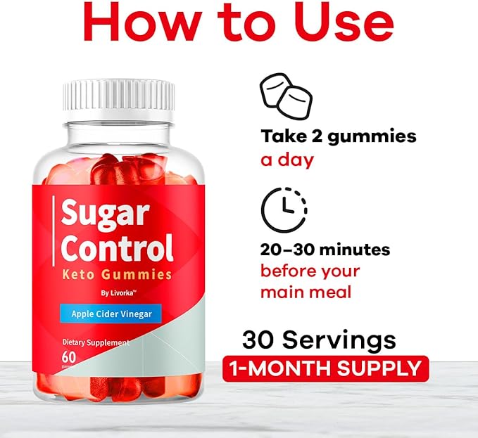 SugarControl Keto Gummies - Official SugarControl Advanced Apple Cider Vinegar Gummys All Natural Supplement Support 60 Gummies for 1 Month