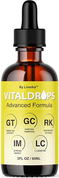 Vital Drops - Official Vital Drops Advanced Formula VitalDrops Daily Premium Liquid Supplement Support All Natural Multivitamin for Overall Health &amp Wellness 1 Bottle for 1 Month