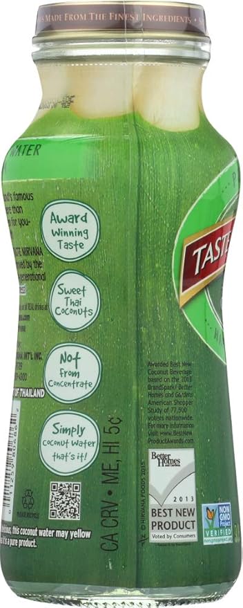 Taste Nirvana Coconut Water - Original - 9.5 oz - 12 pk