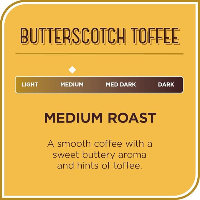 Don Francisco's Butterscotch Toffee Flavored Ground Coffee 100% Arabica (12 Ounce Can) (Pack of 2)