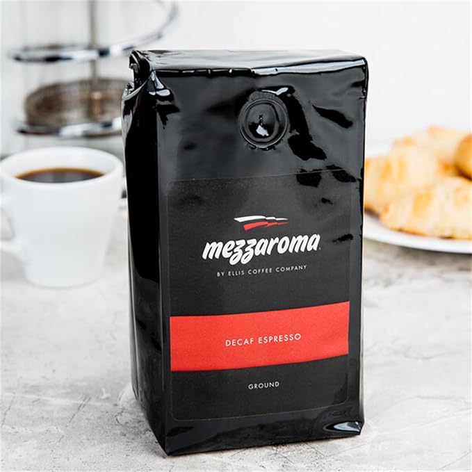 Ellis Mezzaroma Dark Decaf Ground Espresso 12 oz. - 6/Pieces WS-11025020105-NF