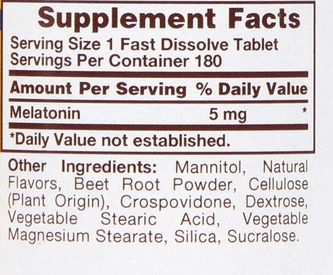 Sundance Ultra Melatonin 5 mg Fast Dissolve