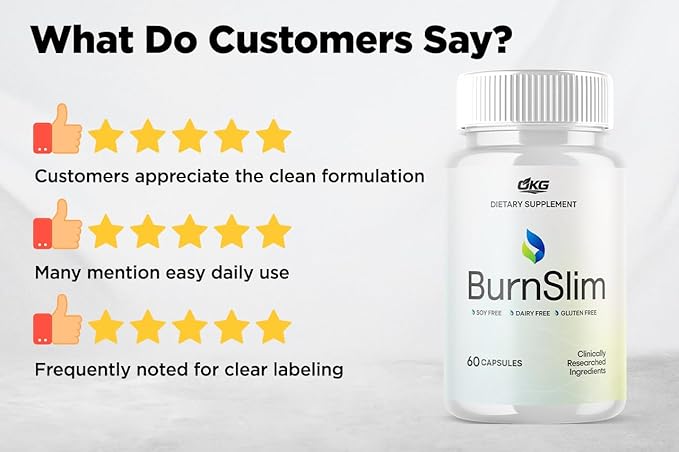 (3 Pack) Burn Slim Capsules Official Burnslim Support Pills Made with All Natural Ingredients Burn Slim Active Lifestyle Support Premium Health and Wellness Supplement Made in The USA (180 Capsules)