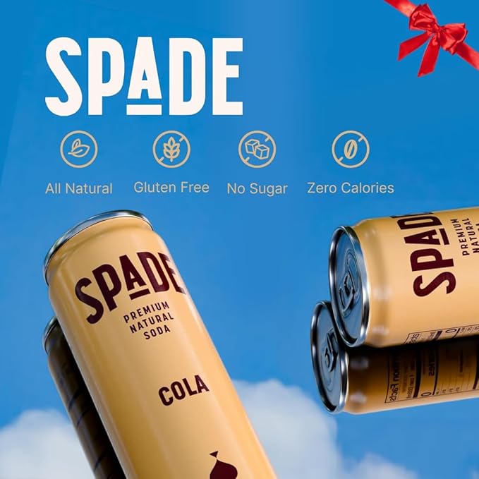 Spade Soda Modern Cola 12 fl oz (Pack of 12)