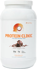 SaltWrap Protein Clinic – Total Body Recovery Shake with Collagen Peptides HMB Tart Cherry Extract Pea Protein Isolate and Prebiotic Fiber for Joints &amp Muscle Recovery - Creamy Chocolate Fudge