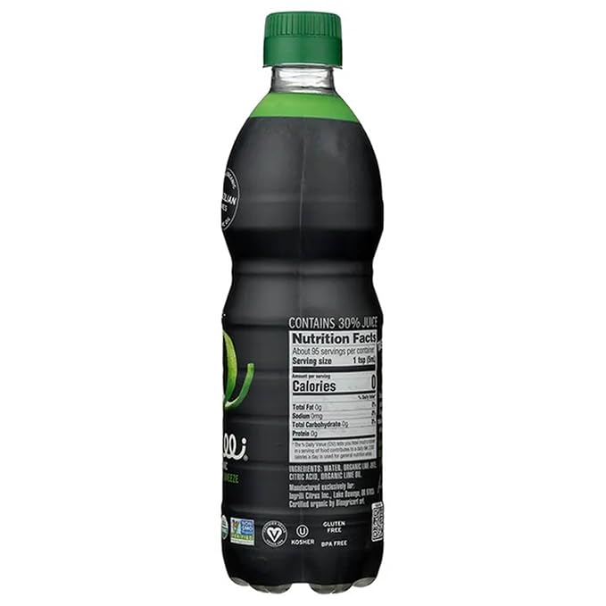 Ingrilli Organic Lime Squeeze 16 Fl Oz Bottle (Pack of 12)