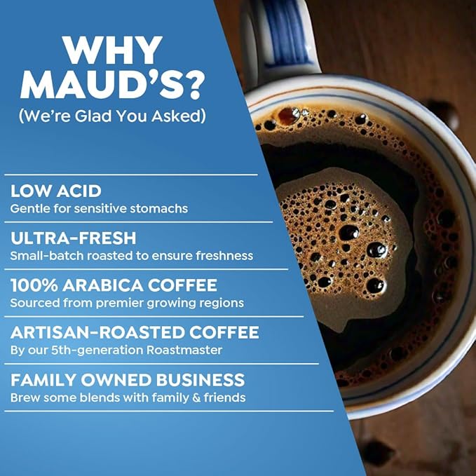 Maud's Organic Guatemalan Coffee Pods 50 ct Single Origin Guatemalan Medium Roast Coffee in Single Serve Pods – 100% Arabica Beans Compatible with Keurig K Cups Maker
