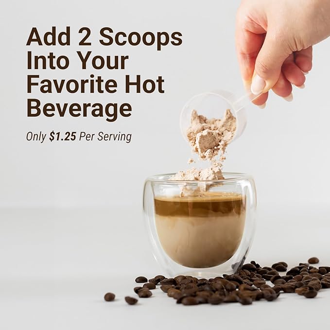 Naked Collagen Mocha Coffee Creamer - Collagen Creamer For Coffee - Dairy-Free Gluten-Free GMO-Free - Support Hair Skin and Nails - 40 Servings