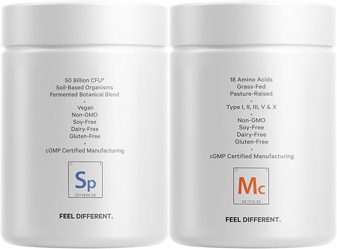 Codeage Multi Collagen Protein Capsules 5 Types Ashwagandha Withania Somnifera &amp Organic Amla Berry + SBO Probiotic Blend 50 Billion CFU Bundle Lactobacillus Plantarum Bacillus Subtilis Non-GM