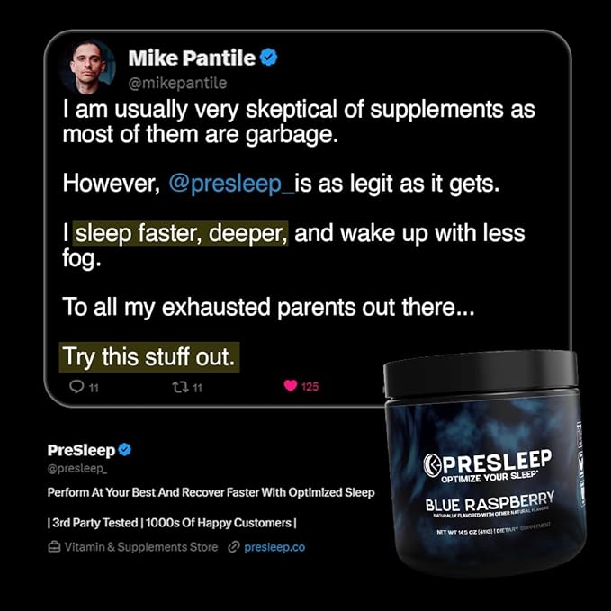 Natural Sleep Powder – Melatonin-Free Sleep Aid with Magnesium Glycinate L-Theanine &amp Glycine – Non-Habit Forming Vegan Gluten Free 30 Servings