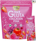 Manee Gluta Collagen Pink Dietary Supplement Mixed Berry Flavor 300g 30 Sachets