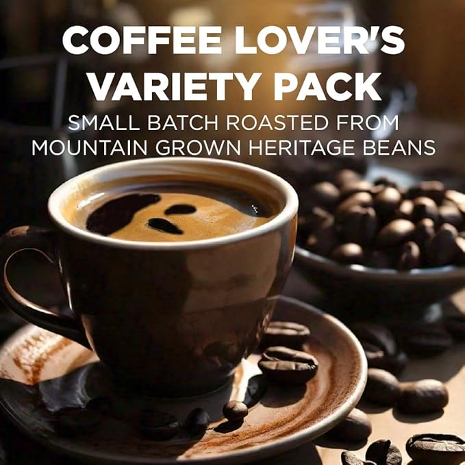 Maud's Coffee Lovers Variety Pack Coffee Pods 40 ct 16 Assorted Flavors in Single Serve Pods – 100% Arabica Beans Compatible with Keurig K Cups Maker