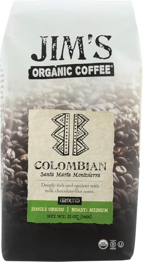 Jims Organic Coffee Coffee Grnd Columbian Org