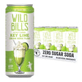 Key Lime - Wild Bill's Zero Sugar Cream Soda Zero Artificial Colors Flavors or Preservatives Naturally Sweetened (Individual 12oz Cans12-Pack)