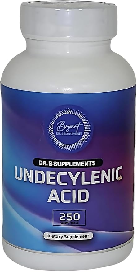 Undecylenic Acid - 250 mg Formerly SF722 Fatty Acid to Support a Healthy Balance of Gut and Vaginal Flora - Dr. B Supplements - 250 SoftGel Capsule - 50 Servings