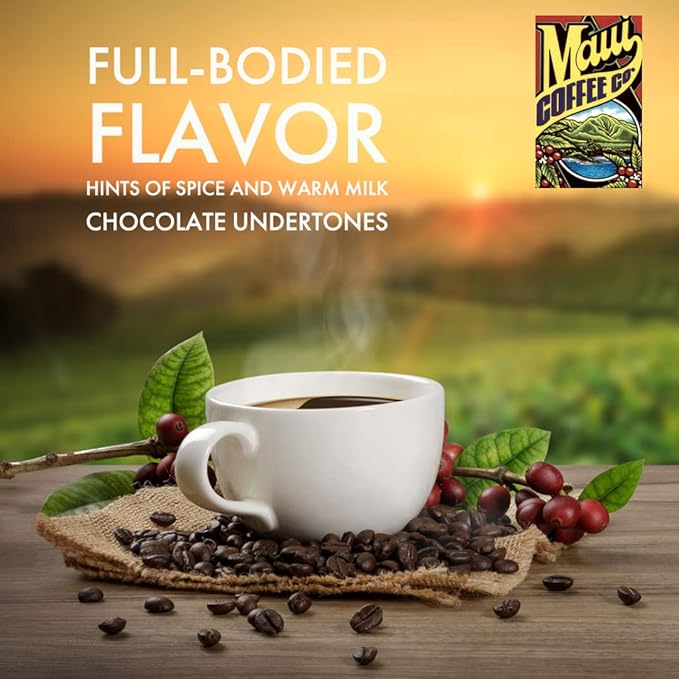 Maui Coffee Company 100% Maui Coffee Ground Maui Grown Dark Roasted in Hawaii 7 oz. Bag