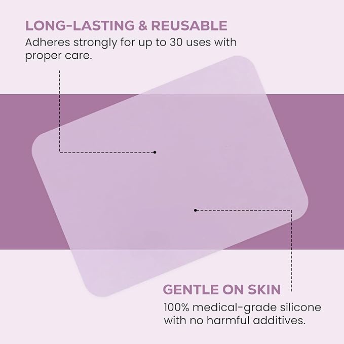Kami Pure Anti-Wrinkle Knee Pad | Reusable Silicone Gel Anti-Aging Collagen Leg Patch to Repair | silicone wrinkle patches | Hydrate and Smooth Skin best silicone wrinkle patches | Single Pair