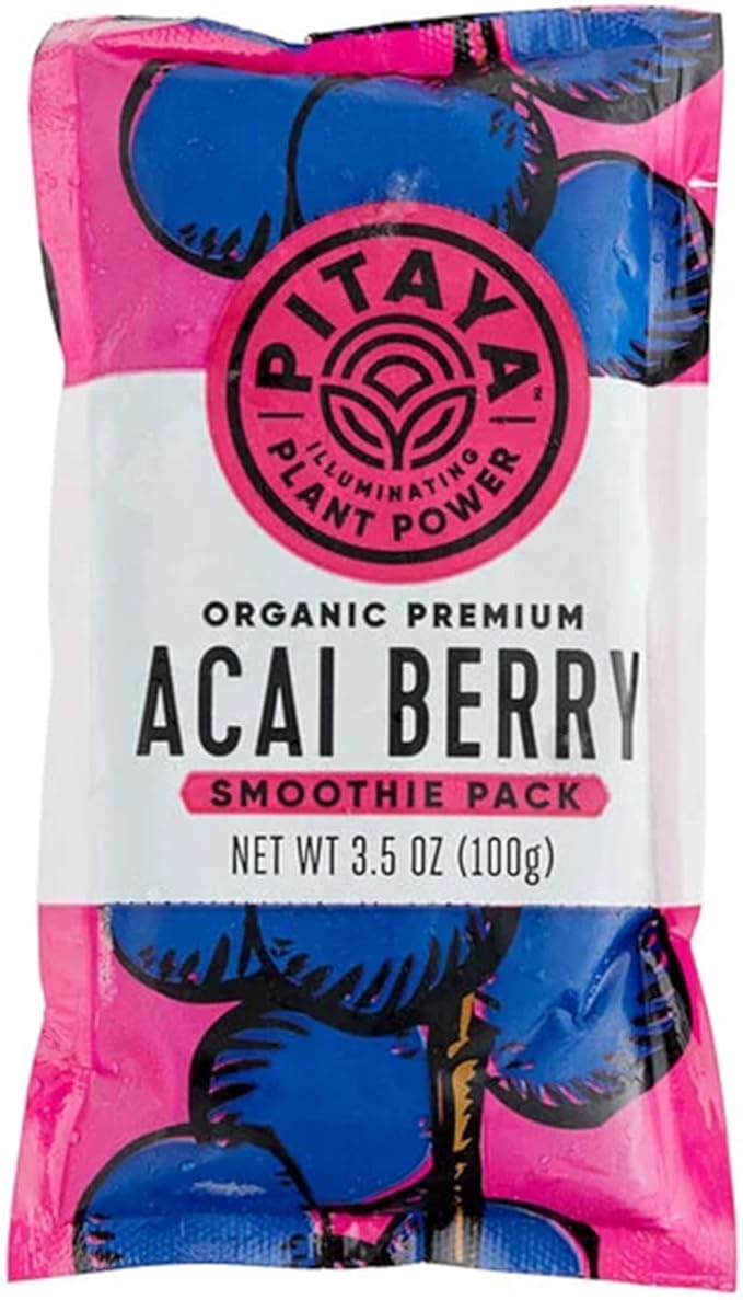 Foods 3.5 oz. Unsweetened Organic Acai Berry Smoothie Pack - 60 Pieces WS-877PIT004253-NPF