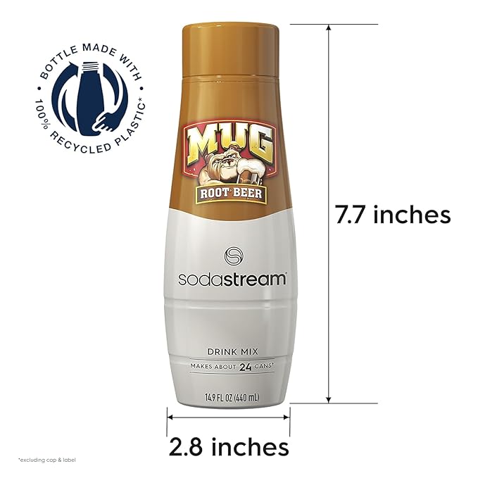 SodaStream Mug Root Beer Drink Mix pack of 4
