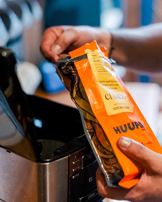 HUUPA Classic Wood-Fired Roasted Coffee Organic Arabica Coffee from Chiapas Medium Roast Ground Classic 16 oz