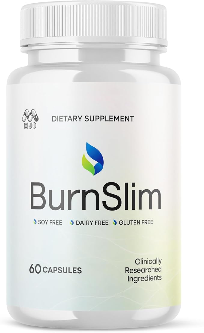 Burn Slim Capsules Official Burnslim Pills with All Natural Ingredients Advanced Burn Slim Health and Wellness Vitamin Supplement Supporting Active Lifestyle for Women and Men (60 Capsules)
