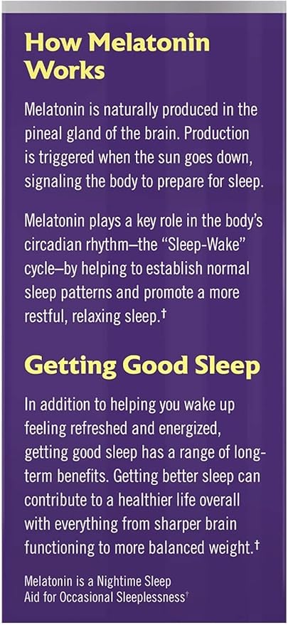 Natrol Advanced Sleep Melatonin Tablets Maximum Strength 10 mg 60 ea ( Pack of 12)