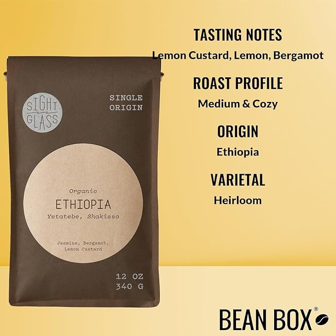 Bean Box Coffee Sampler - Roasted by Sightglass 4-Pack Whole Bean Coffee Gourmet Coffee