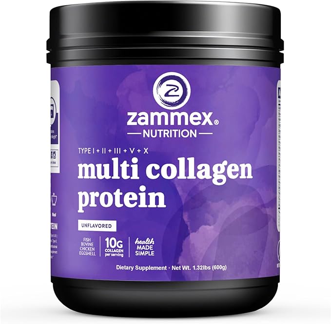 Zammex Multi Collagen Peptides+Chocolate Bone Broth