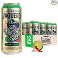 Thirsty Vaquero Lime Salt &amp Chile Flavored soda (Limon Ladron) Mexican-inspired soda Real Fruit Juice &amp Savory Spices Made with Organic Agave Low Calorie Natural Juice 16 oz Cans 12-P