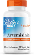 Doctor's Best Artemisinin Supplement for Men &amp Women - Sourced from Sweet Wormwood Herb Artemisia Annua Capsules 200 mg per Serving Natural Immune Health Support for Adults - 90 Ct Veg Caps