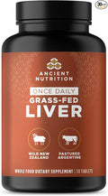 Ancient Nutrition Organ Supplements Once Daily Grass-Fed and Wild Organ Complex Capsules Beef &amp Lamb Liver Supports Healthy Blood Gut and Liver 30 Ct