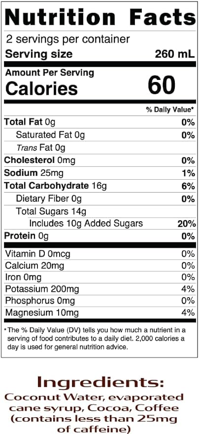 Wai Koko Coconut Water - KONA MOCHA 17.5 fl oz (12pk)