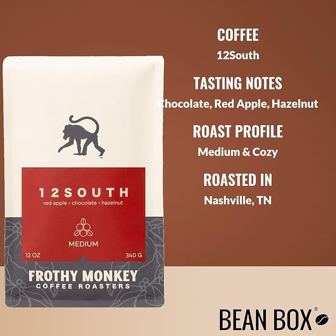 Bean Box Coffee Sampler - Roasted by Frothy Monkey 4-Pack Whole Bean Coffee Gourmet Coffee