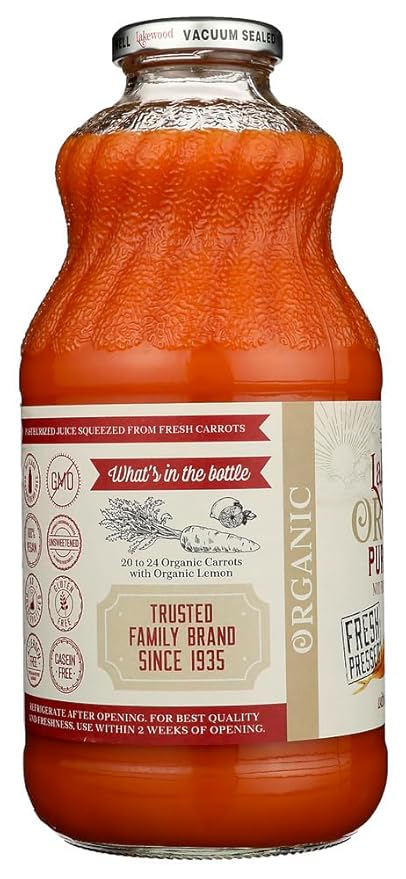 Organic Pure Carrot32Z Juice (Pack Of 6) - Pack Of 6