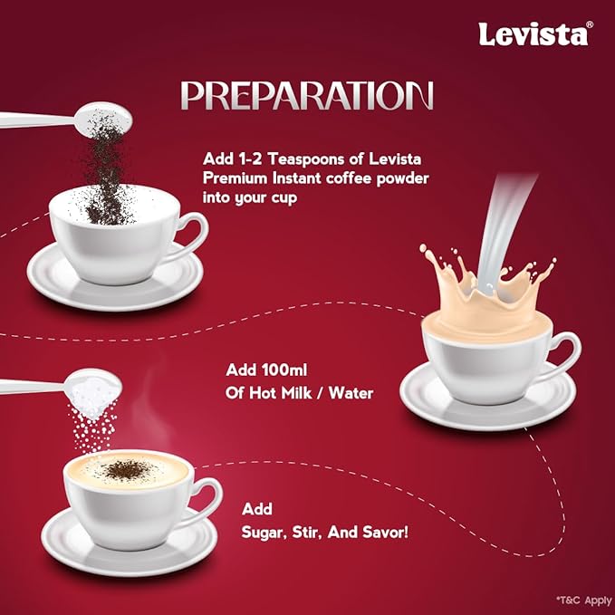 Levista Premium Instant Coffee 200Gm Pouch Bag Ground