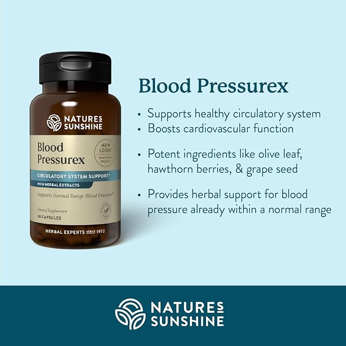 Nature's Sunshine Blood Pressurex 60 Capsules