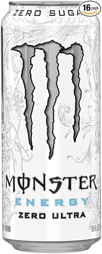 16 Pack - Monster Energy Zero Ultra - 16oz.