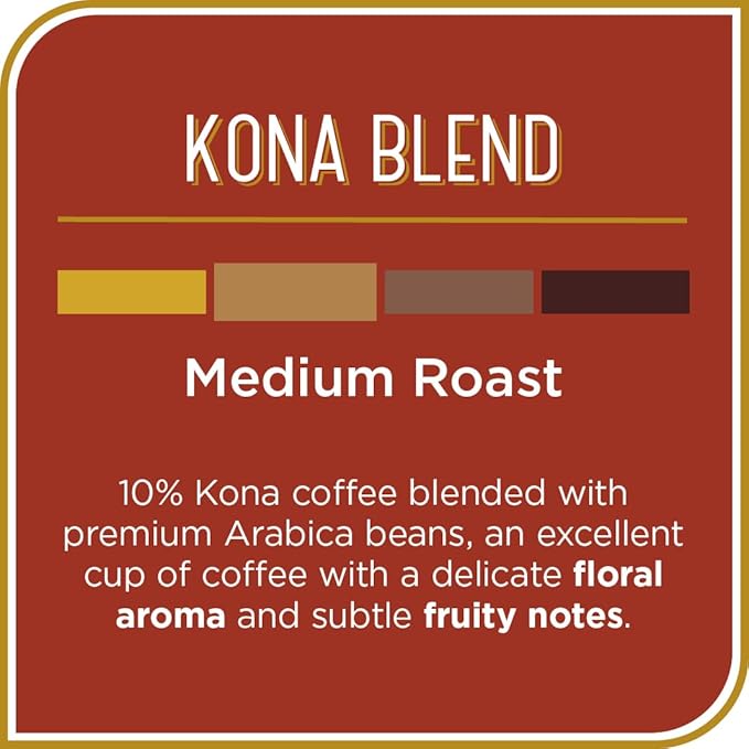 Don Francisco's Kona Blend Coffee Pods 55 Count Medium Roast Compatible with Keurig Brewers