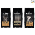 Killshot Coffee Ground Coffee 12 oz Variety Pack of 3