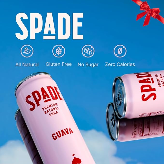 Spade Guava Soda 12 fl oz (Pack of 12)