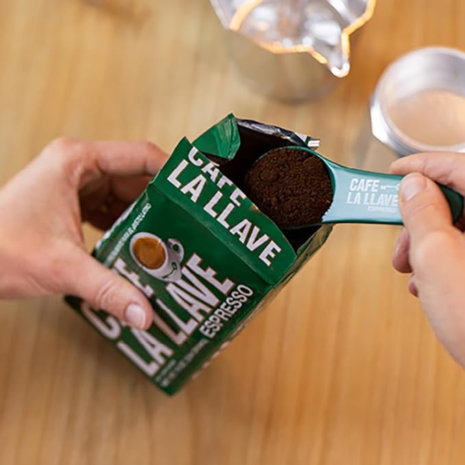 Cafe La Llave Decaf Dark Roast Ground Espresso Coffee 12-Pack 8.8 oz Bricks – Bold Cuban-Style Blend Moka Pot Espresso Drip – Strong Rich Flavor