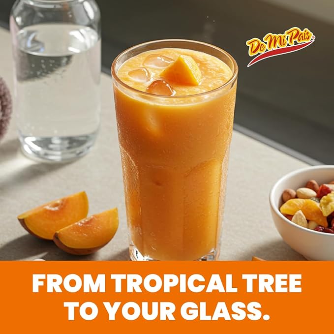 De Mi Pais Mamey Sapote Juice Zapote with Real Pulp &amp Chunks Juice Exotic &amp Refreshing Canned Beverage Perfect for Groceries &amp Pantry 16.57 Fl Oz 6-Pack