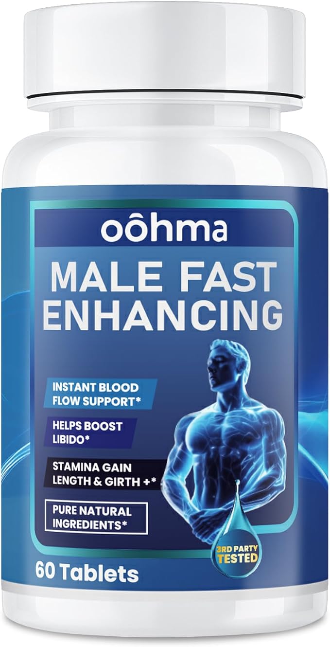 New Male Enhancing Supplement Designed to be Fast Acting for Blood Flow to Gain Length &amp Girth + Stamina Maca Epimedium and Other Natural Ingredients 3rd Party Tested Supplement 60 Tablets